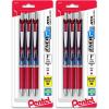 Pentel® EnerGel® RTX Retractable Liquid Gel Pens, Fine Point, 0.5mm, 54% Recycled, Assorted Barrel Colors, Red Ink, Pack Of 3 Pans(Red)