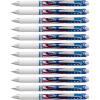 Pentel EnerGel Retractable Liquid Gel Pens, Medium Point, 0.7 mm, Silver Barrel, 12 Black Ink pens, the Ultimate writing pens, the Best Writing Pens for office, school and journaling, Pack of 12(Black)