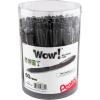 Pentel WOW! Ballpoint Pen, (1.0mm) Medium Line, Blue Ink, Pack of 60, Canister (BK440PC60C)(Black)