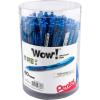 Pentel WOW! Ballpoint Pen, (1.0mm) Medium Line, Blue Ink, Pack of 60, Canister (BK440PC60C)(Blue)