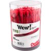 Pentel WOW! Ballpoint Pen, (1.0mm) Medium Line, Blue Ink, Pack of 60, Canister (BK440PC60C)(Red)
