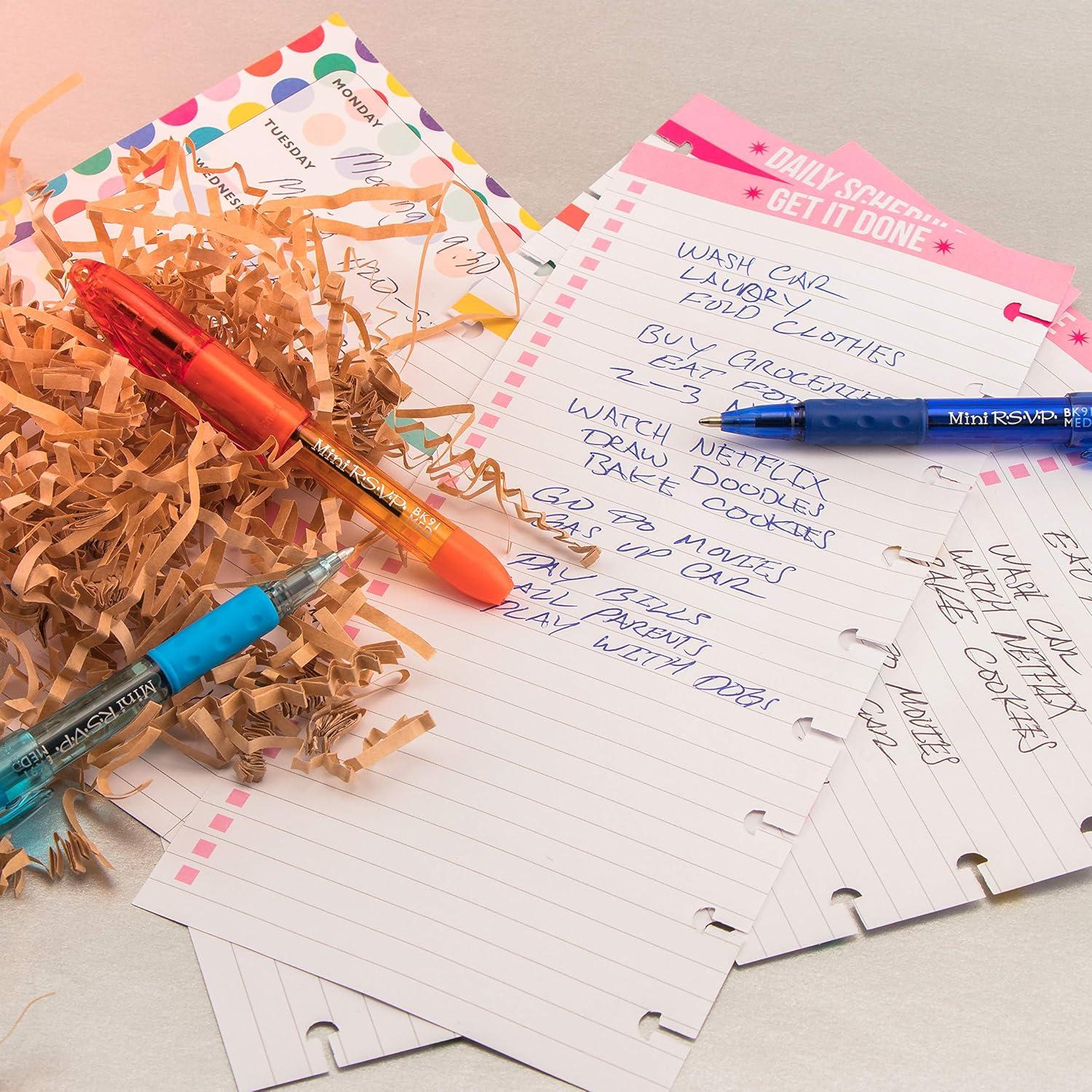 imagePentel RSVP Mini Ballpoint Pen 10mm Medium Line Orange Ink 12 pack BK91MNFFPink Ink