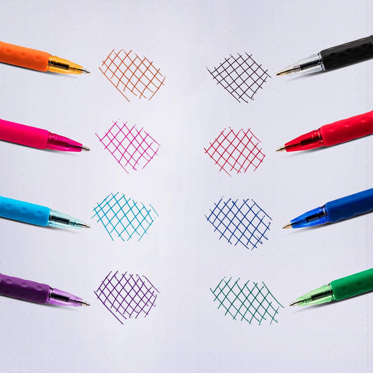 imagePentel RSVP Mini Ballpoint Pen 10mm Medium Line Orange Ink 12 pack BK91MNFFRed Ink