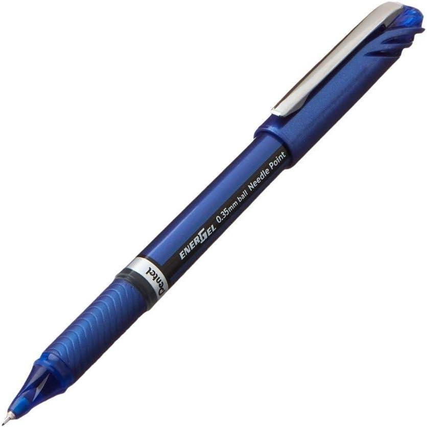 imagePentel Energel Euro Ballpoint Pen 035mm Needle Tip Blue Ink BLN23CBlue