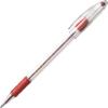 Pentel BK91C R.S.V.P. Stick Ballpoint Pen, 1mm, Trans Barrel, Blue Ink, Dozen(Red)