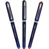 Pentel Energel Euro Ballpoint Pen, 0.35mm Needle Tip, Blue Ink (BLN23-C)(Red)