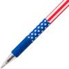 Pentel RSVP Ballpoint Pen, (0.7mm) Fine Line, Flag Barrel, Black Ink, 5 Pack