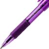 Pentel RSVP Mini Ballpoint Pen, (1.0mm) Medium Line, Orange Ink, 12 pack (BK91MNF-F)(Violet Ink)