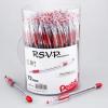 Pentel RSVP Ballpoint Pen, Fine Line, (0.7mm), Black Ink, 72 Pack Canister (BK90PC72A)(Red)