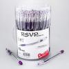 Pentel RSVP Ballpoint Pen, Fine Line, (0.7mm), Black Ink, 72 Pack Canister (BK90PC72A)(Violet)