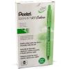 Pentel R.S.V.P. RT Colors New Retractable Ballpoint Pen, Medium Line, Blue Ink, 6 Pack (BK93CRBP6C)(Green)