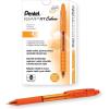 Pentel R.S.V.P. RT Colors New Retractable Ballpoint Pen, Medium Line, Blue Ink, 6 Pack (BK93CRBP6C)(Orange)