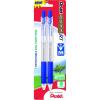 Pentel® R.S.V.P.® RT Retractable Ballpoint Pens, Medium Point, 1.0 mm, 61% Recycled, Transparent Black Barrel, Black Ink, Pack Of 12 Pens(Blue Ink)