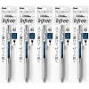 Pentel XBLN75TL-CA EnerGel Ink Ballpoint Pen, 0.5, Blue Black, 5 Pieces(blue black)