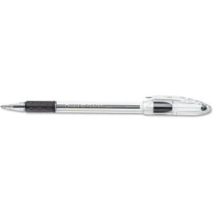 Pentel BK91C R.S.V.P. Stick Ballpoint Pen, 1mm, Trans Barrel, Blue Ink, Dozen(Black)