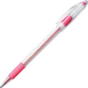 Pentel BK91C R.S.V.P. Stick Ballpoint Pen, 1mm, Trans Barrel, Blue Ink, Dozen(Pink)