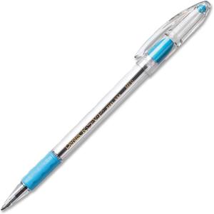 Pentel BK91C R.S.V.P. Stick Ballpoint Pen, 1mm, Trans Barrel, Blue Ink, Dozen(Sky Blue)