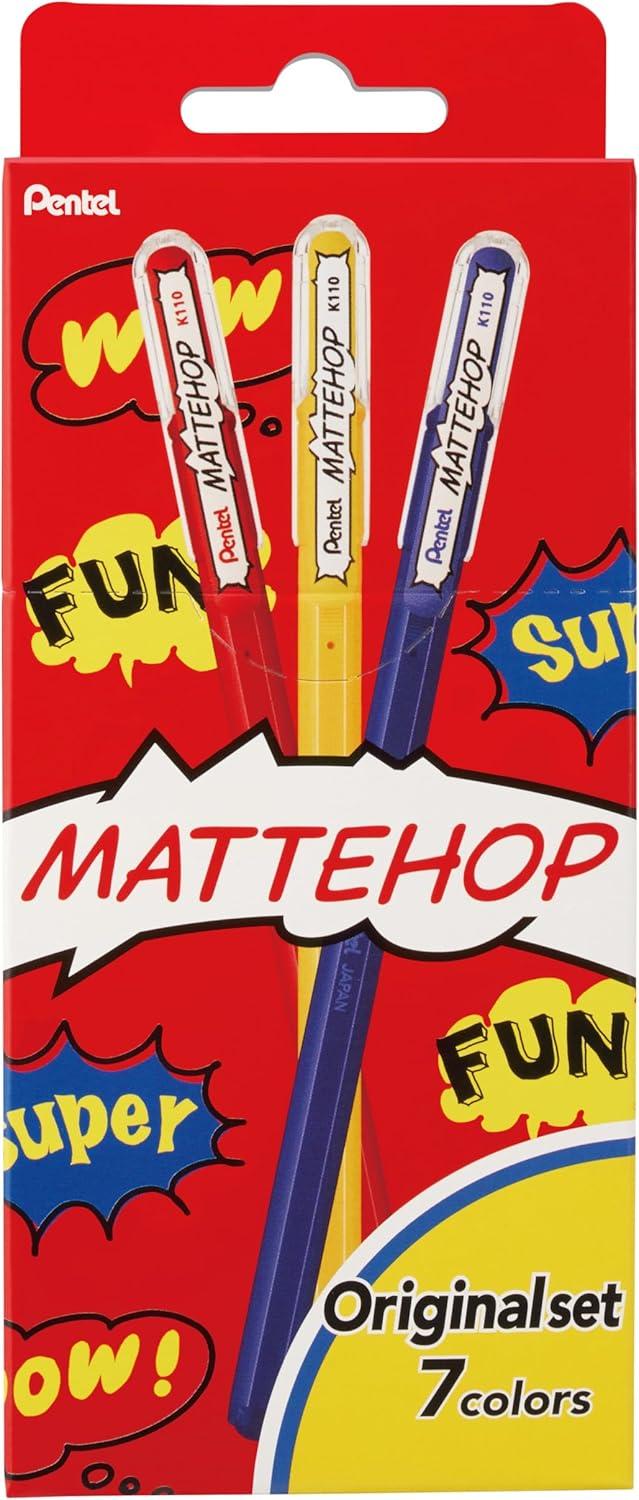 imagePentel Ballpoint Pen Color Matte Hop Complete Set 21 Colors K110V21STAssorted