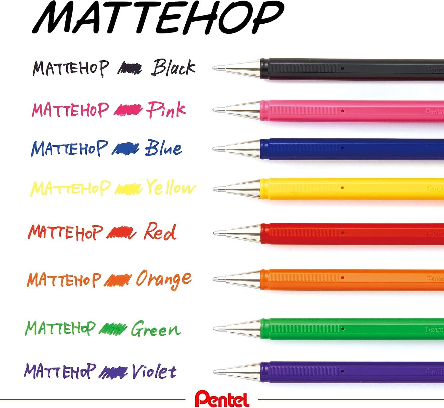 imagePentel Ballpoint Pen Color Matte Hop Complete Set 21 Colors K110V21STAssorted