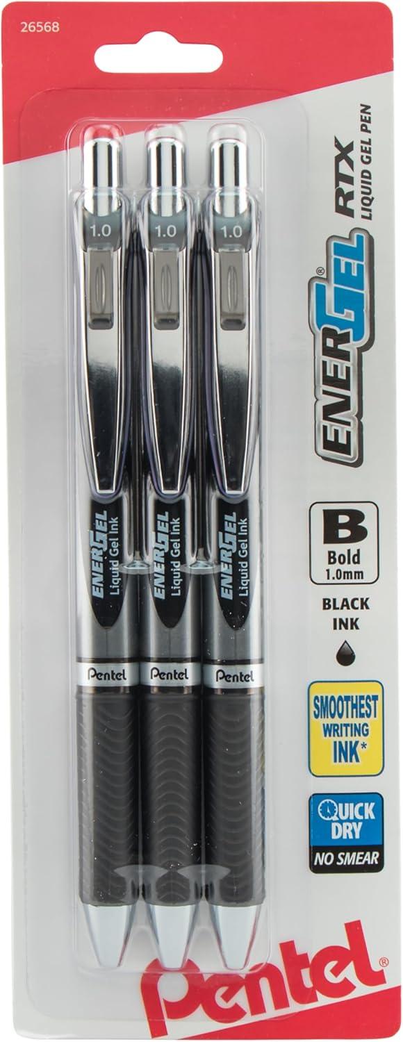 imagePentel EnerGel RTX Liquid Gel Pens 10mmBlack