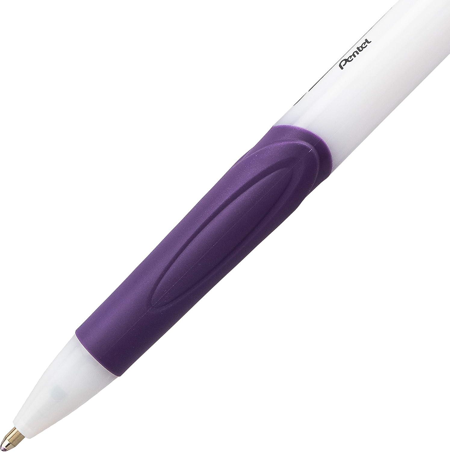 imagePentel GlideWrite Ballpoint Pen 10mm Medium Line Assorted Ink Pack of 14 BX910BP14M1Violet
