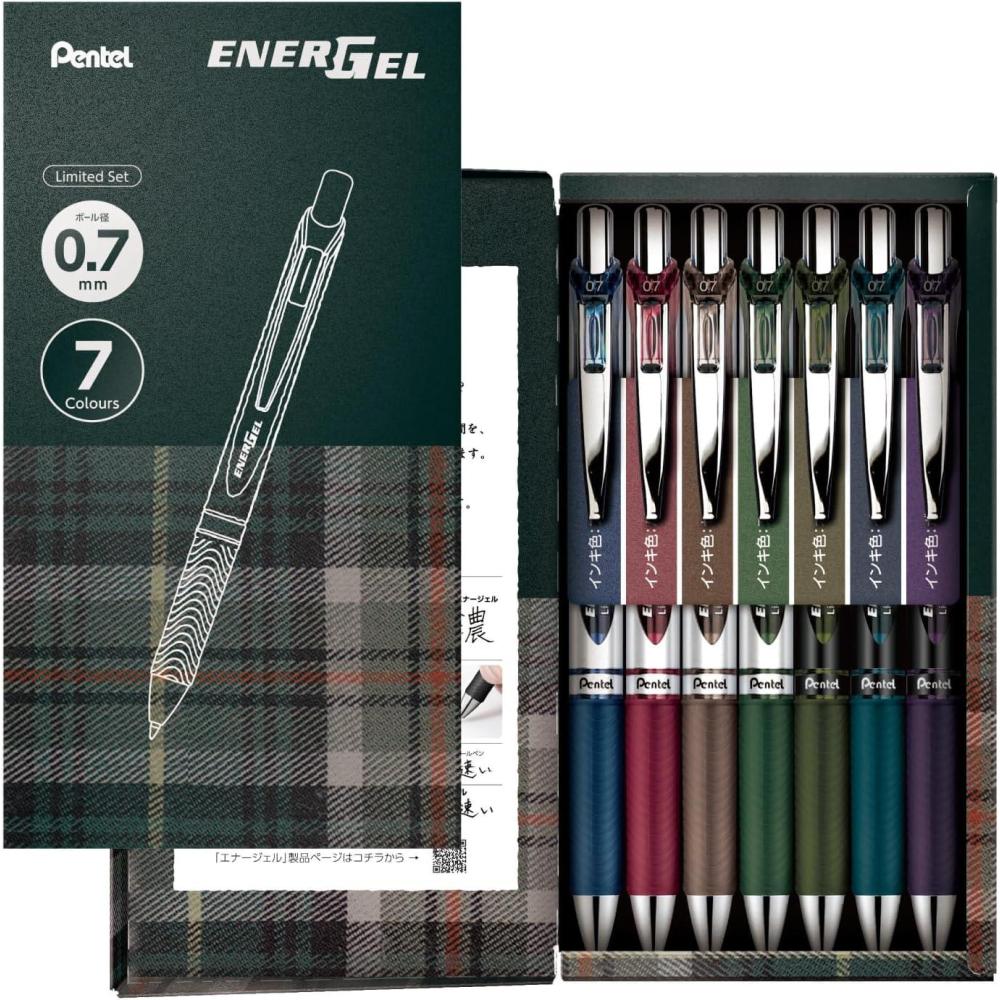 imagePentel BL7712AMZ EnerGel Ballpoint Pen 07mm 12 Colors Set7 Colors