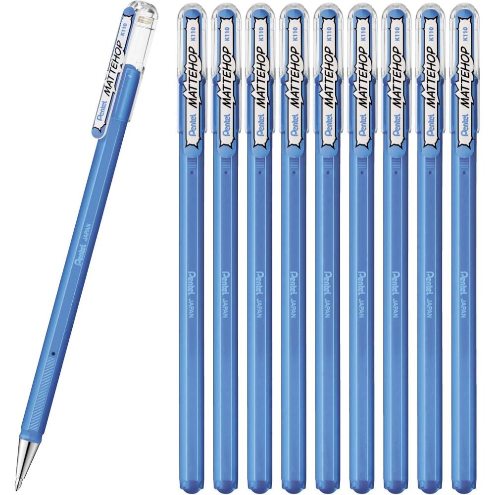 imagePentel Ballpoint Pen Color Matte Hop Complete Set 21 Colors K110V21STblue sky blue