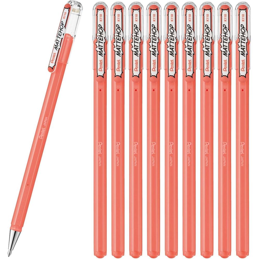 imagePentel Ballpoint Pen Color Matte Hop Complete Set 21 Colors K110V21STcoral pink