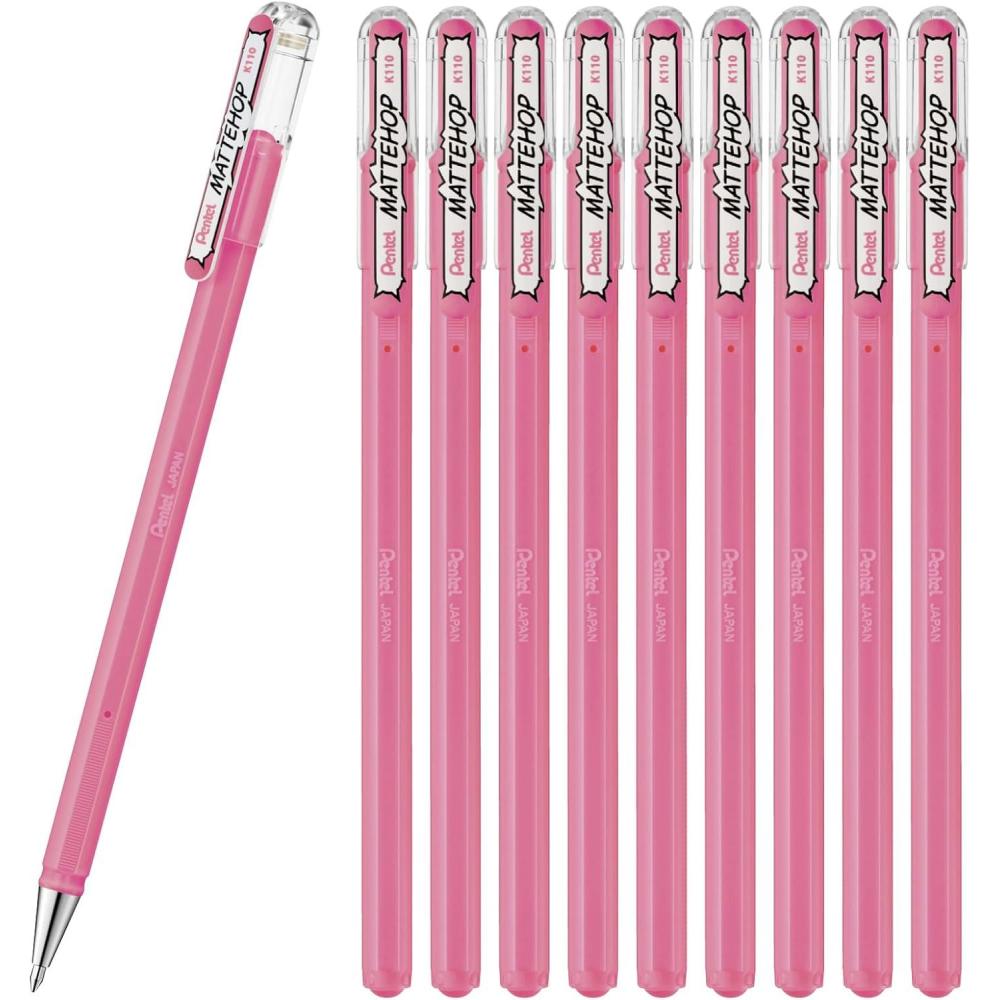 imagePentel Ballpoint Pen Color Matte Hop Complete Set 21 Colors K110V21STlight pink