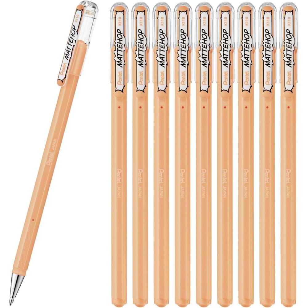 imagePentel Ballpoint Pen Color Matte Hop Complete Set 21 Colors K110V21STpale orange