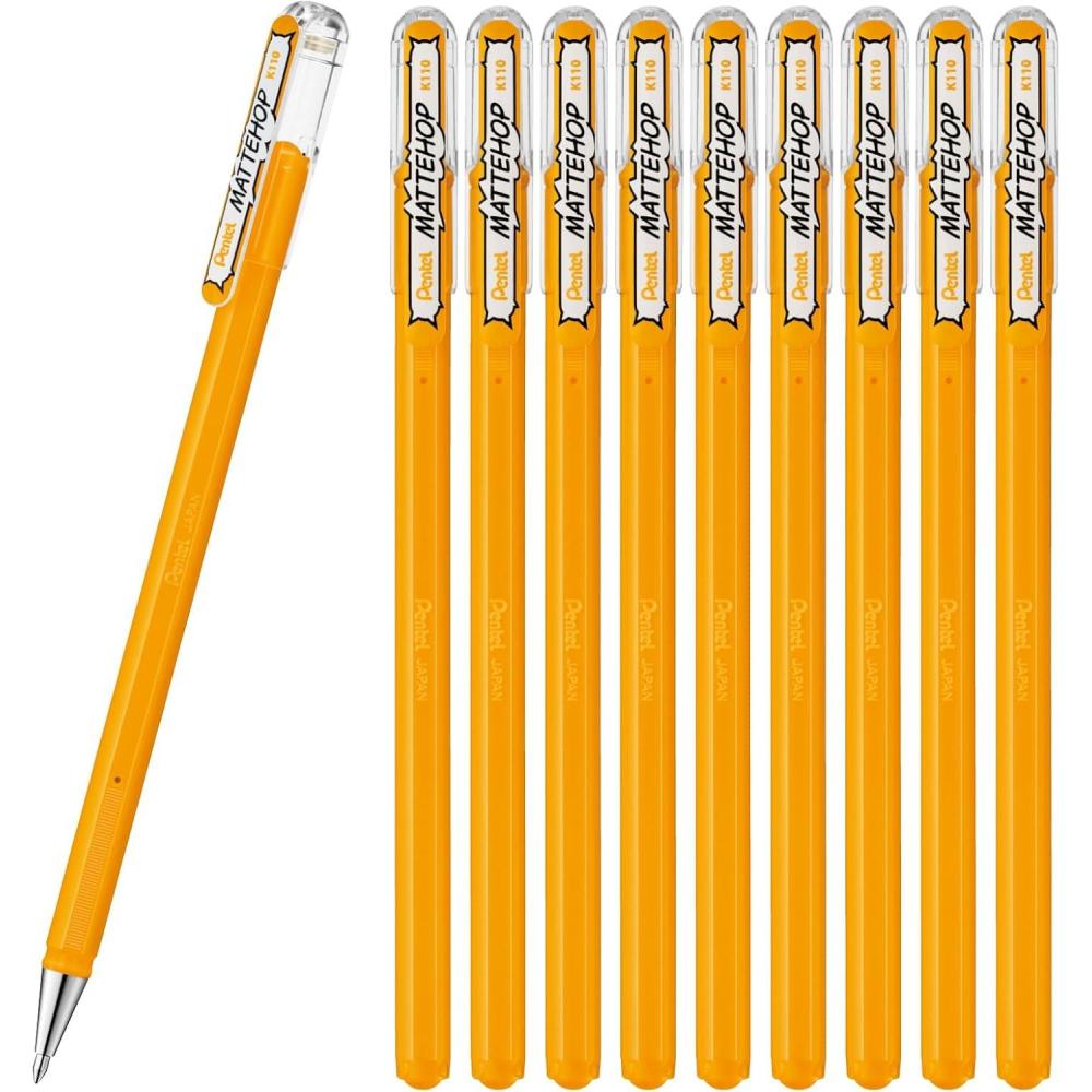 imagePentel Ballpoint Pen Color Matte Hop Complete Set 21 Colors K110V21STyellow orange