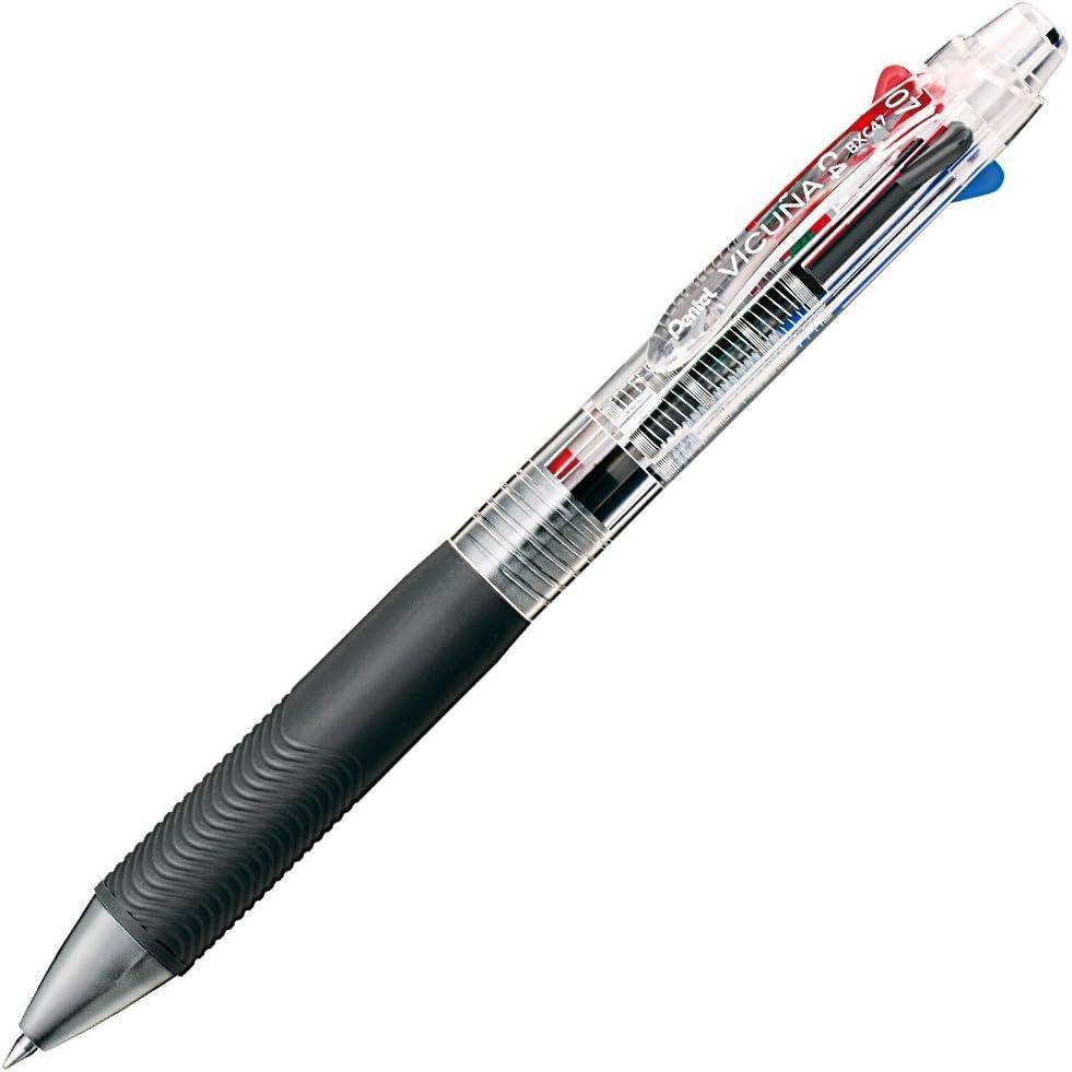 imagePentel Ballpoint Pen Vicuna Fine Black Red Blue Green Black BXC47AClear