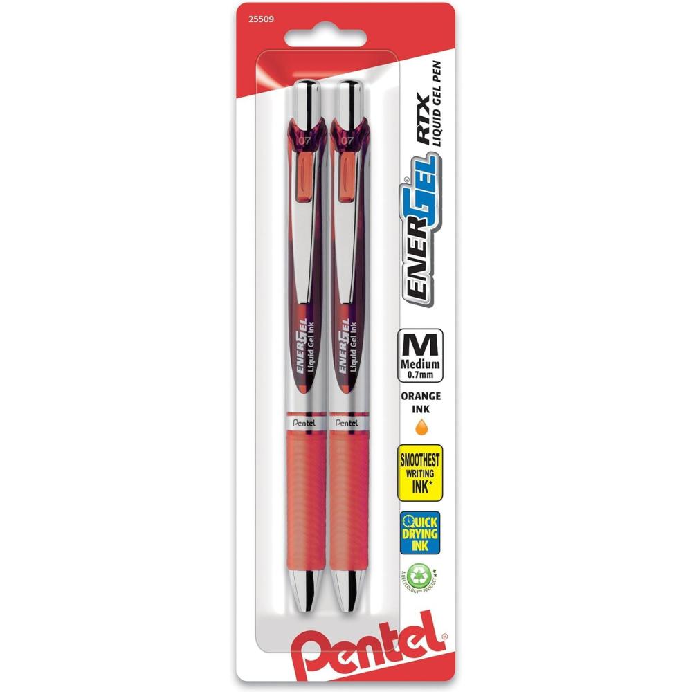 imagePentel EnerGel RTX Liquid Gel Pens 10mmOrange