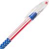 Pentel BK90USAA R.S.V.P. Stars & Stripes Ballpoint Stick Pen, Black Ink, Fine, Dozen(12 Count (Pack of 2))