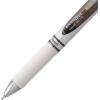 Pentel EnerGel Pearl RTX Retractable Liquid Gel Pen, (0.7mm), Medium Line, Needle Tip, Black Ink, Pack of 2 (BLN77WBP2A)(Black)