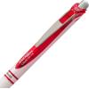 Pentel EnerGel Pearl RTX Retractable Liquid Gel Pen, (0.7mm), Medium Line, Needle Tip, Black Ink, Pack of 2 (BLN77WBP2A)(Red)