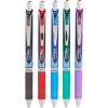 Pentel EnerGel RTX Retractable Liquid Gel Pen, (0.5mm), Fine Line, Metal Tip, Assorted Ink Colors, Pack of 5 (BLN75BP5M)(Assorted)