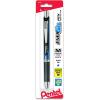 Pentel EnerGel RTX Retractable Liquid Gel Pen, (0.5mm), Fine Line, Metal Tip, Assorted Ink Colors, Pack of 5 (BLN75BP5M)(Black)