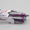 Pentel® EnerGel™ Retractable Liquid Gel Pens, Medium Point, 0.7 mm, Silver Barrel, Violet Ink, Pack Of 12(Silver)