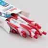 Pentel GlideWrite Ballpoint Pen, (1.0mm) Medium Line, Assorted Ink, Pack of 14 (BX910BP14M1)(Red)