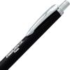 Pentel Glidewrite Executive Ballpoint Pen, (1.0mm) Medium, Silver Metal Barrel, Black Ink, Pack of 1 (BX970ZBP)(Black Barrel)