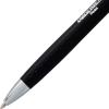 Pentel Glidewrite Executive Ballpoint Pen, (1.0mm) Medium, Silver Metal Barrel, Black Ink, Pack of 1 (BX970ZBP)(Black Barrel)