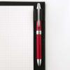 Pentel Multi Function Pen Vicuna EX, Fine Ballpoint Pen and 0.5mm Mechanical Pencil, Blue (BXW1375C)(Red Body)