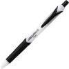 Pentel Pens, GlideWrite Ballpoint Pen with TechniFLO Ink – 4 Pack of BLACK Ink Pens 1.0mm with Retractable Barrel Design – Easy Grip & Smooth Writing, Metal Tip, Medium point pen.