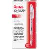 Pentel® R.S.V.P.® Ballpoint Pens, Medium Point, 1.0 mm, Clear Barrel, Red Ink, Pack Of 12