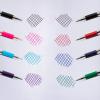 Pentel RSVP Original Ballpoint Pen, (0.7mm) Fine Line, Assorted Ink Colors, Clear Barrel, 8 Pack with Bonus Black Ink Pen