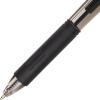 Pentel® WOW!™ Retractable Ballpoint Pens, Medium Point, 1.0 mm, Transparent Black Barrels, Black Ink, Pack Of 12(Black)