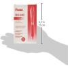 Pentel® WOW!™ Retractable Ballpoint Pens, Medium Point, 1.0 mm, Transparent Red Barrels, Red Ink, Pack Of 12(1 Count (Pack of 12))
