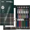Pentel BL77-12AMZ EnerGel Ballpoint Pen, 0.7mm, 12 Colors Set(7 Colors)