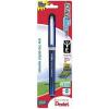 Pentel EnerGel NV Gel Ink Pen, (0.5mm), Fine Point Capped, Needle Tip, Black Ink, Box of 12 (BLN25-A)(Black)